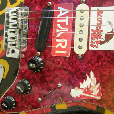 Overseas import, Stickers galore! Seymour Duncan blade, Noiseless pups, Ping tuners, Tone is FAB image 3