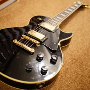 Epiphone Gibson Les Paul Custom Ebony Mik Korea 1993 Bound Vintage