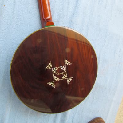 1970's Kasuga 5 String Banjo Masterclone Made In Japan Bluegrass Banjo With Original Case & Strings & Strap image 7
