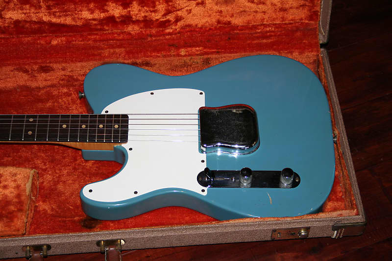 Fender Esquire LeftHanded 1960 Daphne Blue Reverb