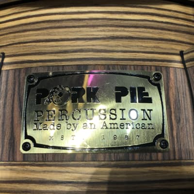 Pork Pie 14" x 6" Snare Drum - Zebra Wood *New (QS-480) image 2