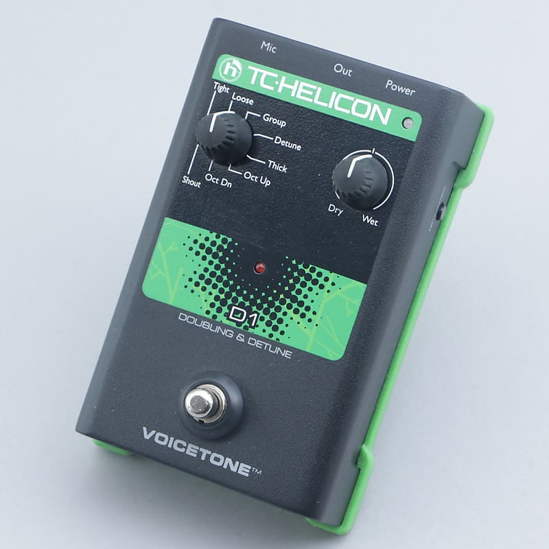 TC Helicon Voicetone D1 Doubling & Detune Vocal Effects Pedal P-24180