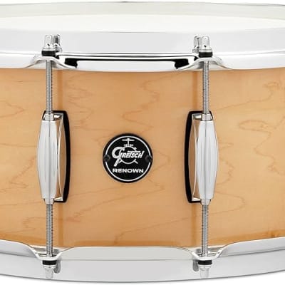 (MINT) Gretsch Renown Series Snare Drum-6.5 Inches X 14 Inches Gloss Natural (RN2-6514S-GN) image 1