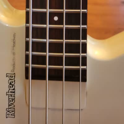 ultra-rare Riverhead Phantom Bass in Pearl White. 1980s Japan Glory image 12