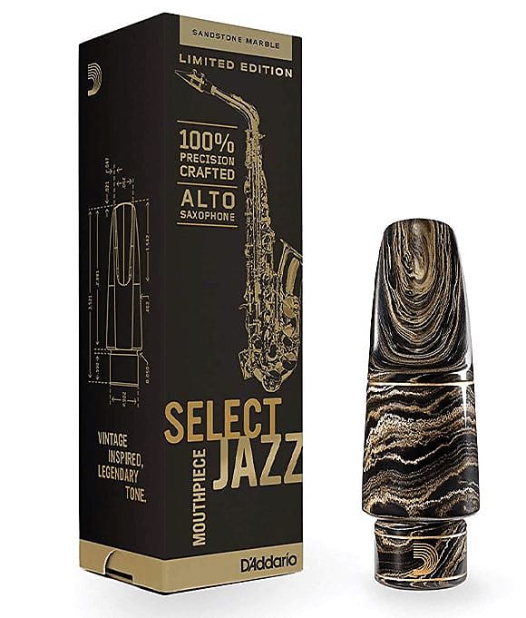 D'addario MJS-D7M-MB (Marble) Select Jazz Alto Saxophone Mouthpiece .083” / 2.10mm image 1