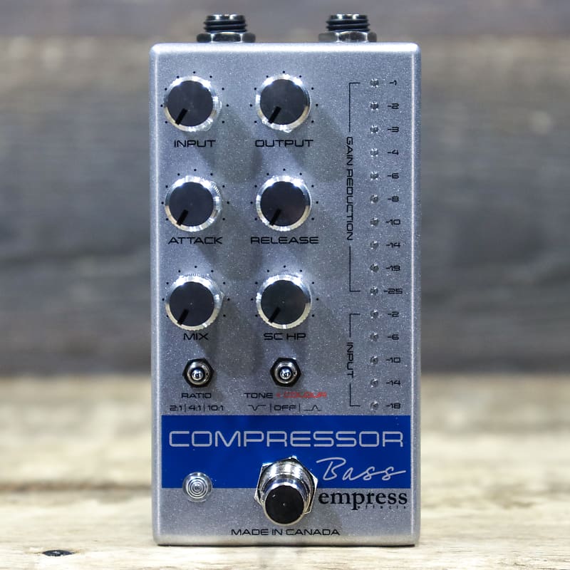 Empress Effects Bass Compressor Analog Signal Silver Sparkle