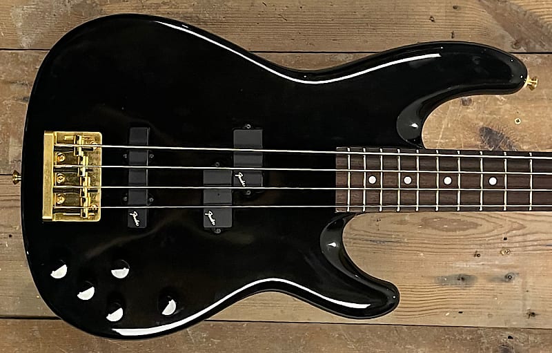 【ジャンク品】Fender Precision Bass ブラック Fender Made in Japan J Precision Bass Black Gold Signature