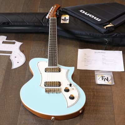 MINTY! 2022 Kauer Korona Electric Guitar Daphne Blue + Gig Bag for sale