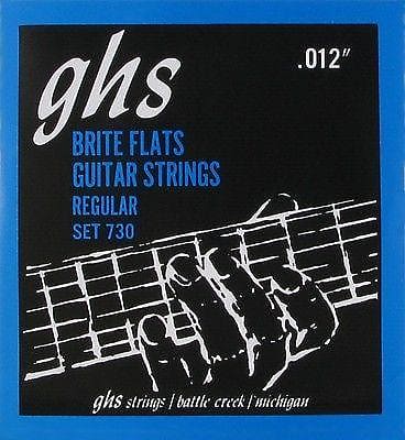 GHS 730 Brite Flats Electric Guitar Strings 12-54 set 730 image 1
