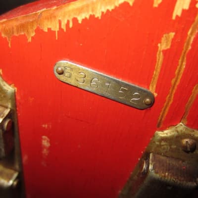 1964 Supro Folkstar Resonator Guitar Red w Case image 7