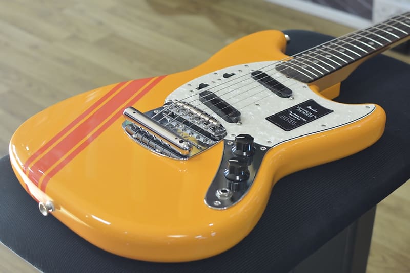 Fender Vintera II '70s Competition Orange Mustang Electric Guitar & Deluxe  Gig Bag