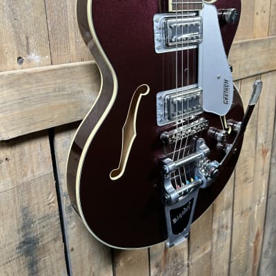 Gretsch G5655T Electromatic Center Block Jr. Single Cut Electric Guitar with Bigsby-Dark Cherry Metallic image 7
