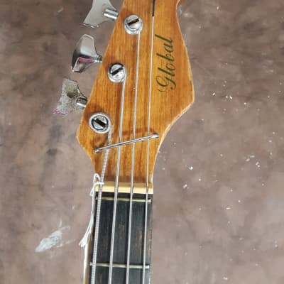 Teisco Teisco-Global Hybrid Mashup 4 String Solid Body bass Guitar 1967 Black image 5