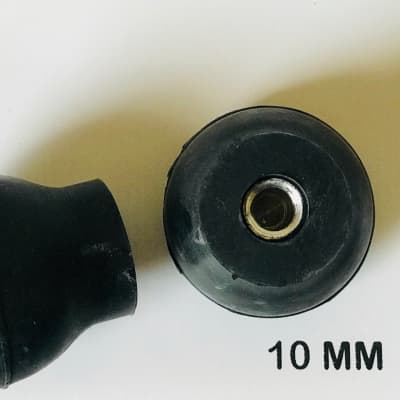 The Best Bass Endpin Tip - Screw fit "Pear-shaped"  Rubber Tip, 10 mm Thread, 1 pc image 1
