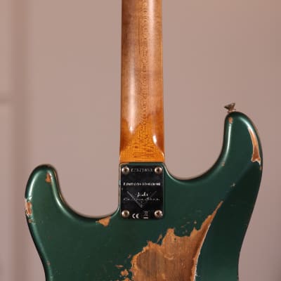 Fender Custom Shop Stratocaster Heavy Relic '59 - Rosewood Fingerboard, Aged Sherwood Metallic Green image 14