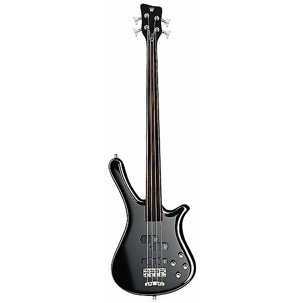 Warwick RockBass Fortress 4-String Bass, Black, Fretless