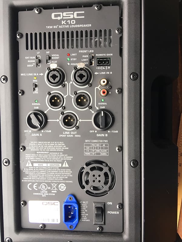 QSC K10 1000-Watt Active 2-Way PA Speaker imagen 2