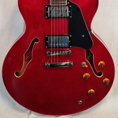 Tokai Pre Owned ES86 SR Semi Hollowbody Guitar Seethru Red image 6