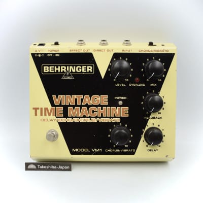 Behringer VM1 Vintage Time Machine Delay / Vibrato Guitar Effect Pedal S1000745520 for sale