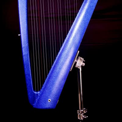 22 String Iris Harpy - Electric-Acoustic Harp - Blue image 15