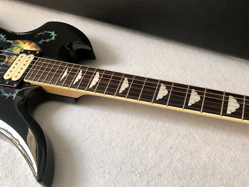 🌹薔薇骷髏🌹 SKULL ROSE Hide guitar 玫瑰Qposket hide Model