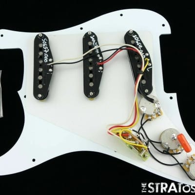 NEW Fender Tex Mex Stratocaster LOADED PICKGUARD Strat Black Camo Print 11 Hole image 2