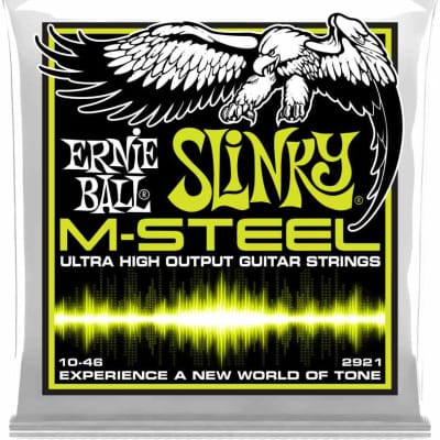 Ernie Ball 2921 - Jeu de cordes guitare électrique Slinky M-Steel - Regular Slinky - 10-46 image 1
