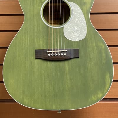 Aria 101UP Urban Player Acoustic Guitar Stained Green image 2