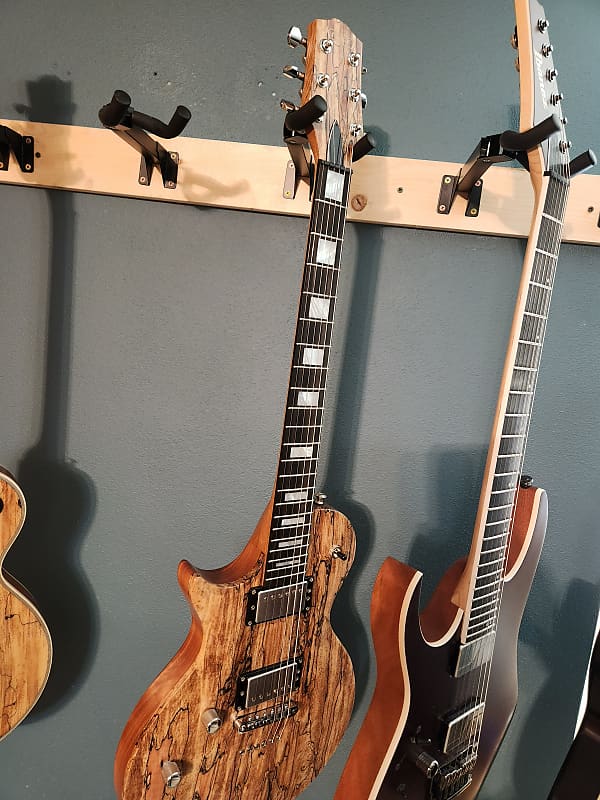 Left handed Kiesel C6m les paul Spalted maple Reverb