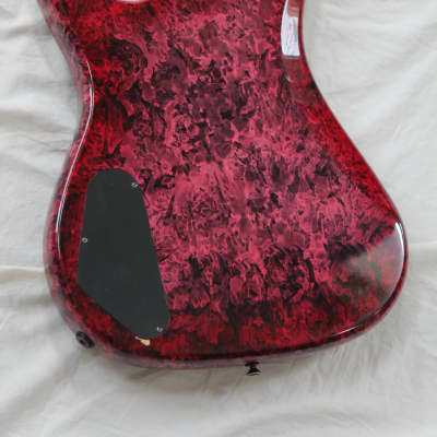 1981 Vantage 525B PJ Rare Made in Japan Vintage 4 String Bass - Purple Red Nebula + Hard Case image 14