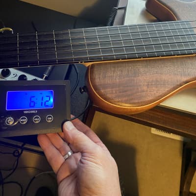 Adamovic Hollow 33 5 String Fretless 2020 - Premium Flamed Walnut image 13