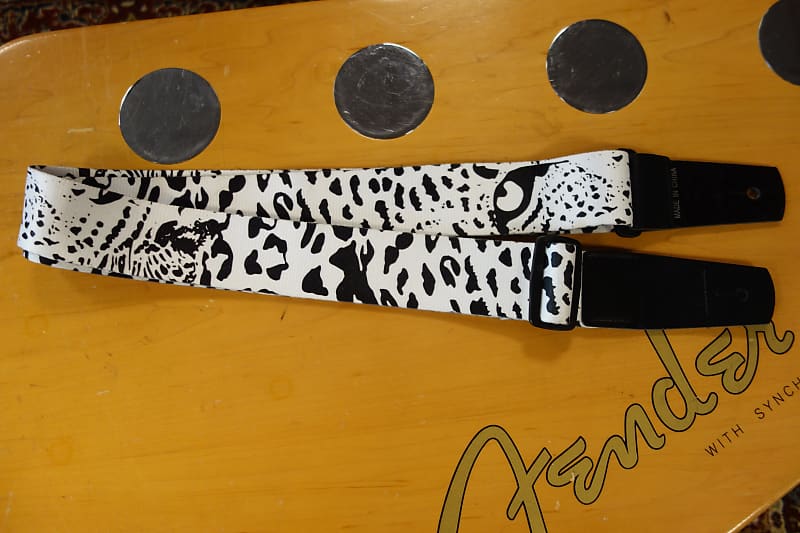 Ibanez Guitar Strap Black & White Reverb