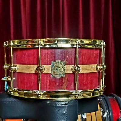 Snarebear 14x7 Purpleheart stave snare. MINT! Firm on price. LAST CHANCE! image 1