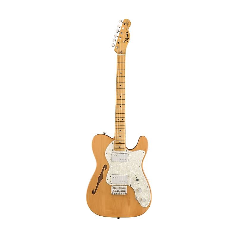 Squier Classic Vibe 70s Telecaster Thinline Electric Guitar, Maple FB, Natural image 1
