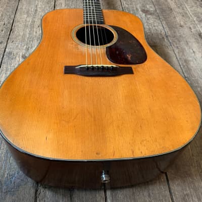 1953 Martin D-18 Acoustic  - Natural finish and hard shell case image 18