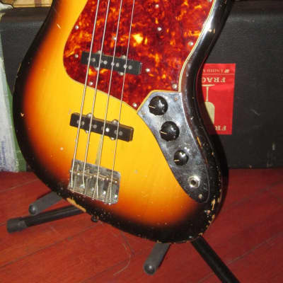 1963 Fender Jazz Bass Sunburst w Original Case Blue Oyster Cult image 1