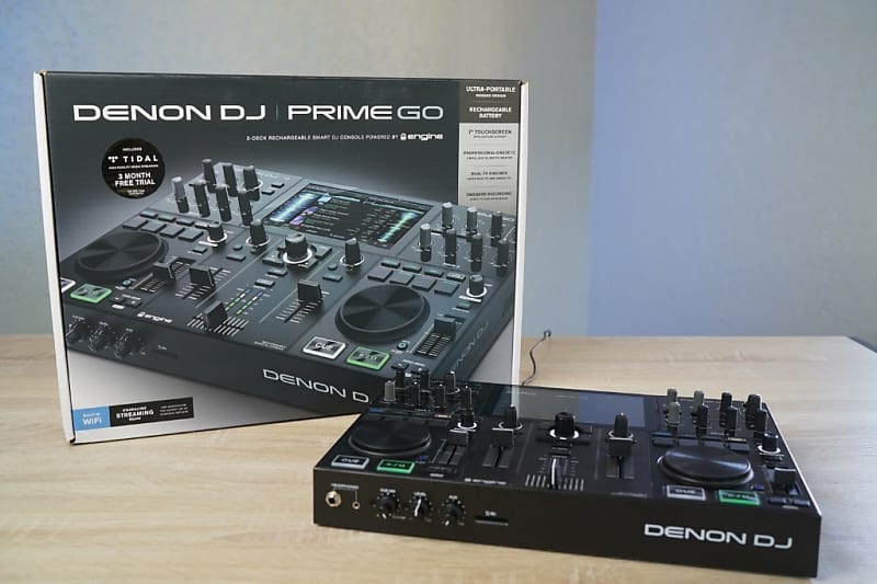 Denon DJ Prime GO Rechargeable DJ System with Touchscreen & Wi-Fi with  Decksaver Cover