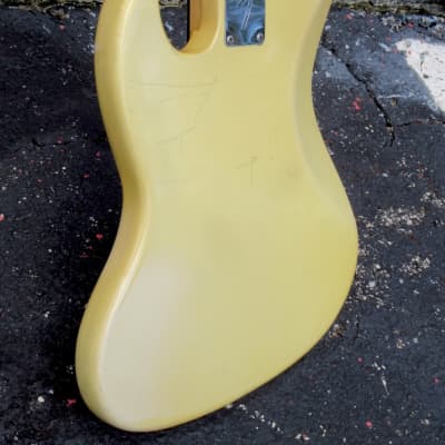 Fender Jazz Bass 1970 - Hens Teeth Beware...how about a 100% original Olympic White Custom Color "Maple Cap Neck" Jazz Bass ! image 6