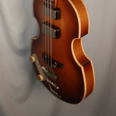 Hofner 500/1-61L-RLC-0 1961 Relic Violin Bass Sunburst Left Handed Made in Germany w/case German image 6