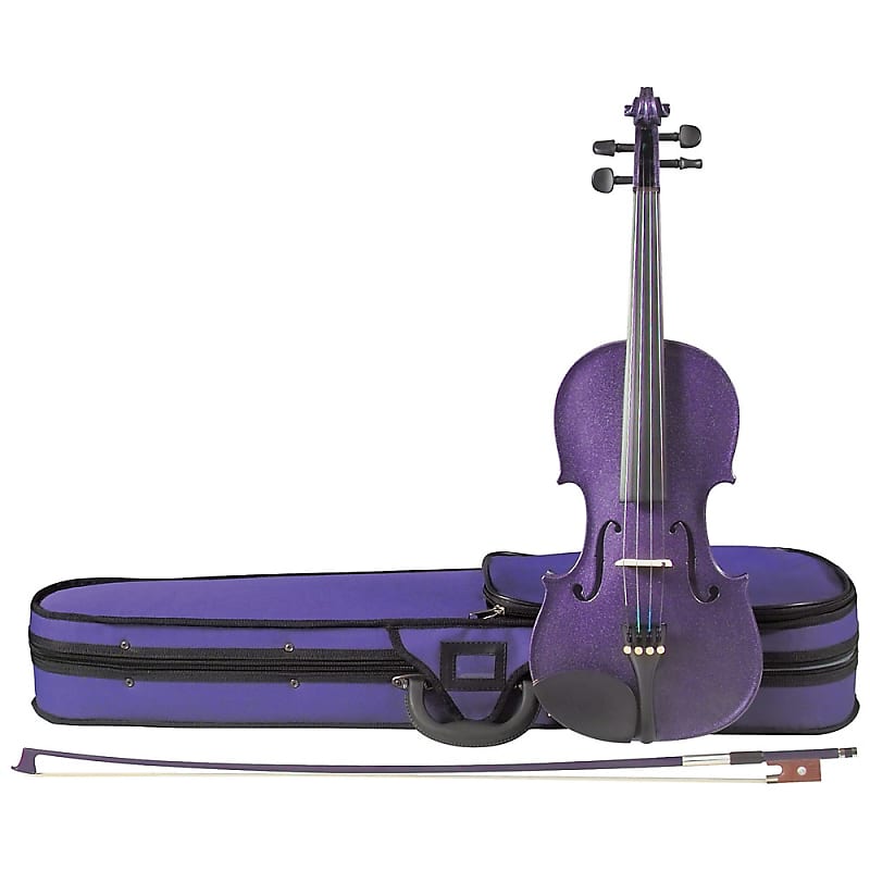 Cremona SV-75PP Premier Novice Series Sparkling Purple Violin Outfit  Regular 1/4 Outfit