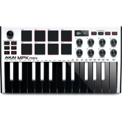 Akai Professional MPK Mini MKIII 25-key Keyboard Controller - S.E. White image 1