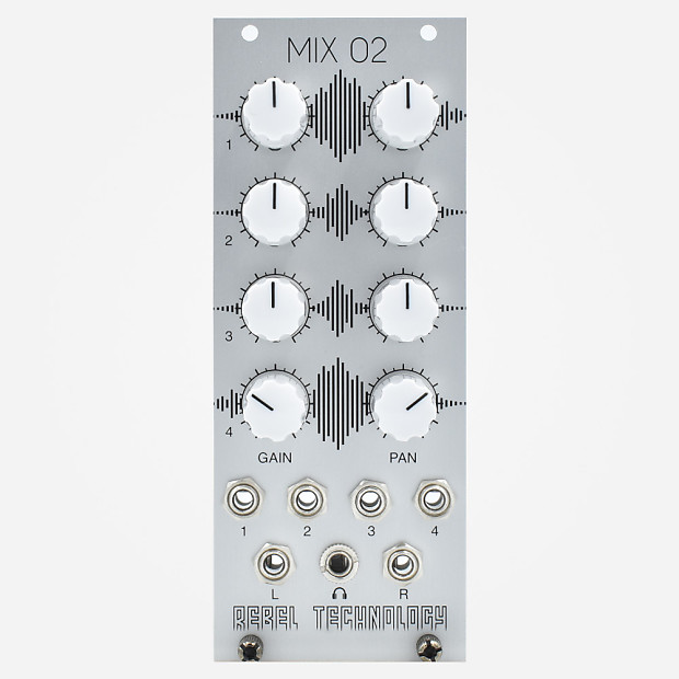 Rebel Technology MIX 02 Eurorack Expandable Stereo Panning Mixer Module image 1