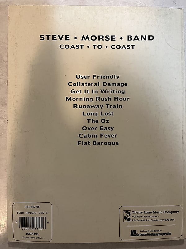 Steve Morse - Coast to Coast - Guitar tab / tablature Book