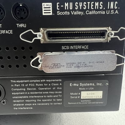 E-MU Systems EIIIXS EIII XS sampler OS 2.03 rack vintage image 9