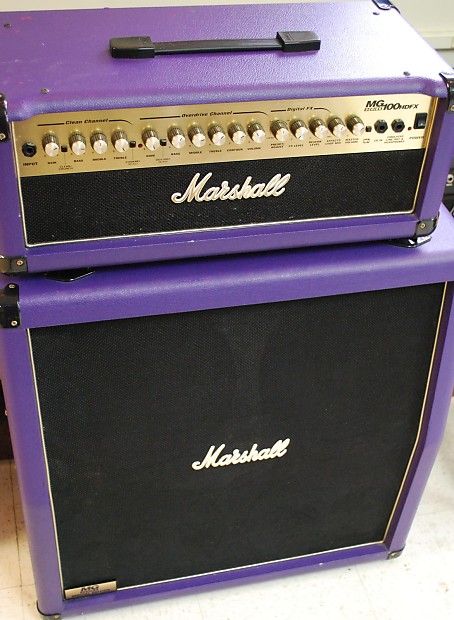 Marshall Limited Edition MG 100HDFX Half Stack in Purple