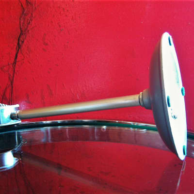 Vintage RARE 1930's Astatic D-104 crystal "Lollipop" microphone Chrome w period desk stand # 2 image 10