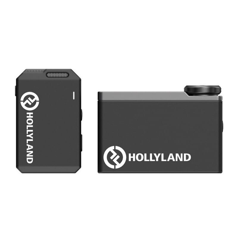 Hollyland LARK MAX Duo All-in-One Wireless Lavalier Microphone System  (Black)