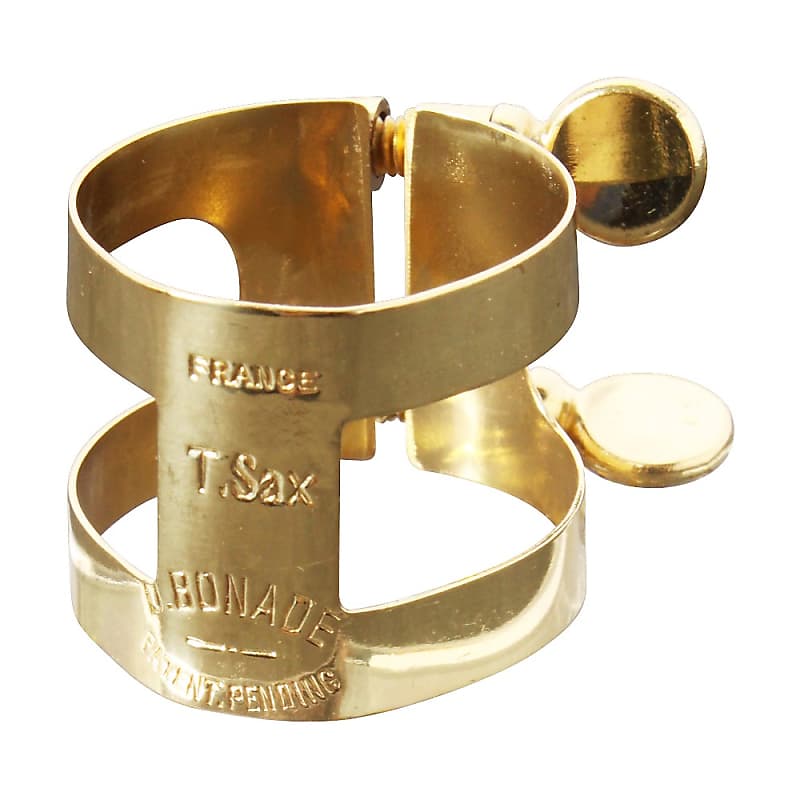 Bonade Tenor Saxophone Ligatures and Caps Lacquer Inverted Reverb