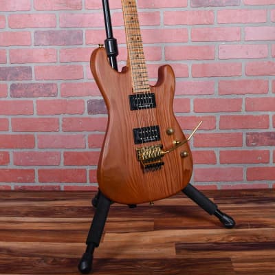 Charvel USA Custom Shop Music Zoo Exclusive Carbonized Recycled Redwood San Dimas Natural Oiled 2012 w/hardshell Case image 3