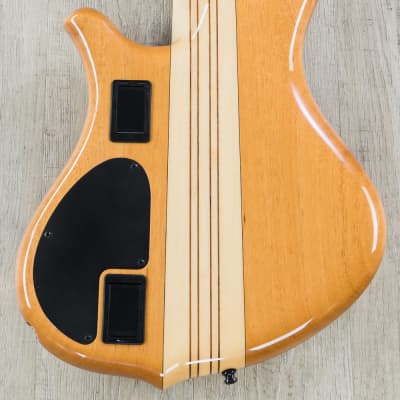 Mayones Slogan Classic 4 4-String Electric Bass Myrtlewood Trans Natural w/ Case image 4